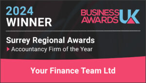 Your Finance Team are Winners of the Business Awards UK - Accountancy of the Year Surrey